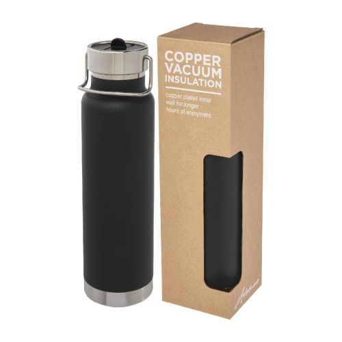 THOR -  750 ml Kupfer-Vakuum Sportflasche mit Trinkhalm