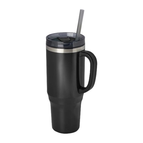 MELBOURNE -  1200 ml RCS-zertifizierter Isolierbecher mit Strohhalm