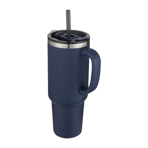 SYDNEY -  1200 ml doppelwandiger RCS-zertifizierter Kupfer-Vakuum Isolierbecher mit Strohhalm