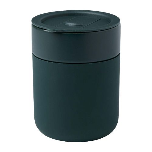 JAVA -  330 ml Keramikbecher mit Silikonhülle und Kunststoffdeckel