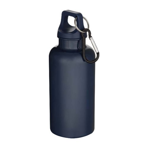 OREGON -  400 ml einfarbige RS-zertifizierte Trinkflasche aus recyceltem Kunststoff mit Karabinerhaken