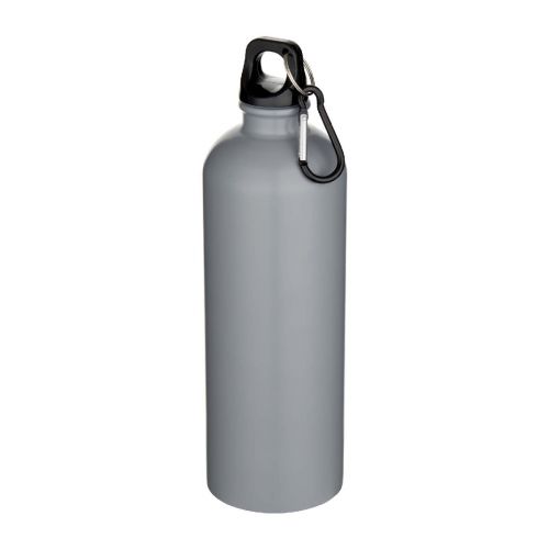 OREGON -  750 ml matte RCS-zertifizierte, einwandige Trinkflasche aus recyceltem Edelstahl mit Karabinerhaken