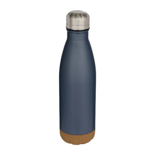 COVE -  500 ml doppelwandige, vakuumisolierte Trinkflasche aus Edelstahl mit Korkdetails