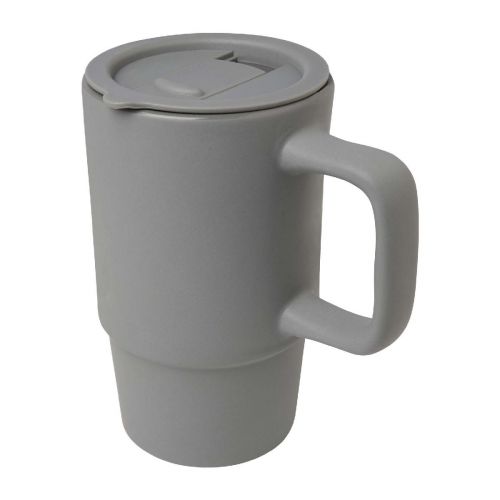 CARTER -  450 ml Keramiktasse mit Kunststoffdeckel