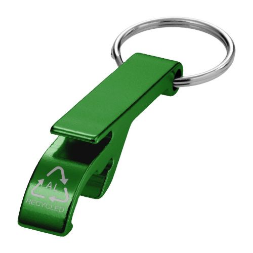 TAO -  Schlüsselanhänger mit Flaschen- und Dosenöffner aus recyceltem RCS Aluminium