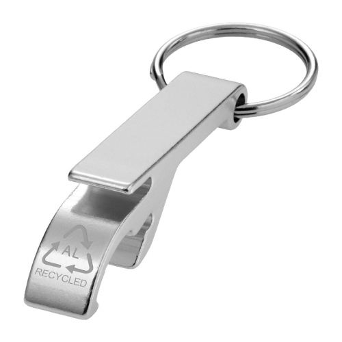 TAO -  Schlüsselanhänger mit Flaschen- und Dosenöffner aus recyceltem RCS Aluminium