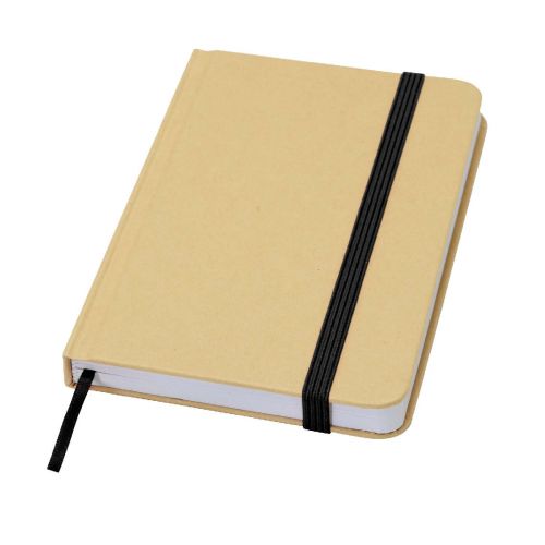 REED - Teak A5 Hardcover Notizbuch, liniert, aus recyceltem Material