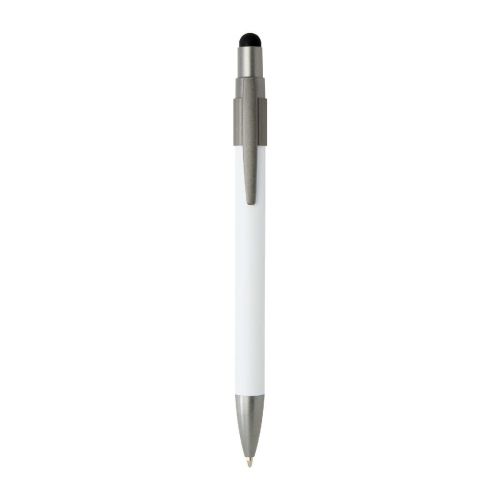 RILL -  RCS recycelter Kugelschreiber mit Stylus und Fidget Spinner (blaue Mine)