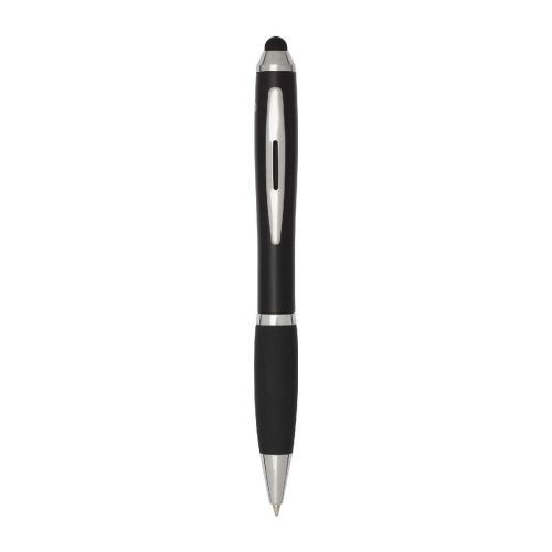 NASH -  RCS Stylus Kugelschreiber aus recyceltem Kunststoff mit farbigem Schaft und schwarzem Griff (blaue Tinte)
