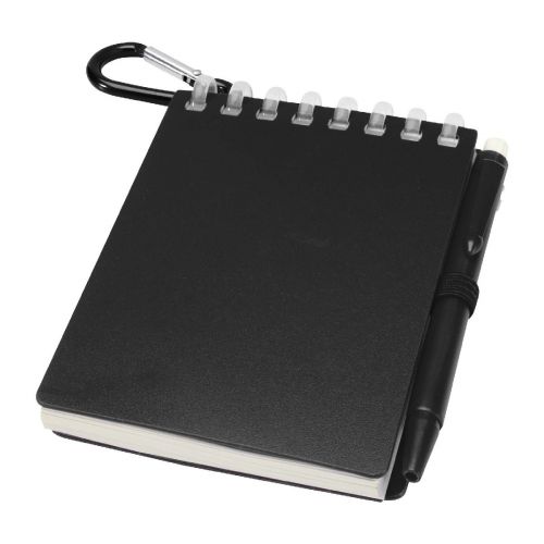 LIG MIN - i Recyceltes Outdoor-Softcover Notizbuch und Kugelschreiber Set (schwarze Mine)