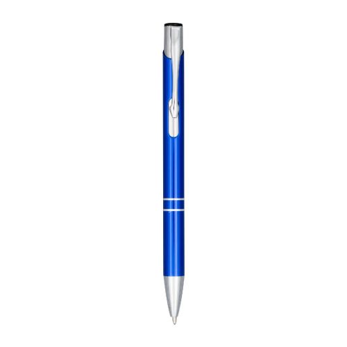 MONETA -  Druckkugelschreiber aus eloxierterm Aluminium (blaue Mine)