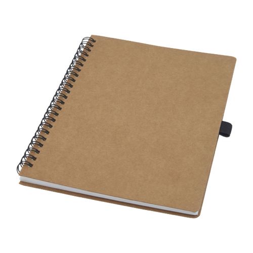 COBBLE A5 - Notizbuch mit Spiralbindung aus recyceltem Karton mit Steinpapier