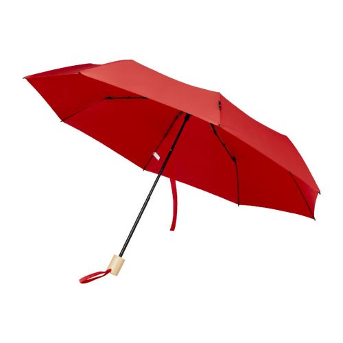 BIRGIT -  21'' faltbarer winddichter Regenschirm aus recyceltem PET