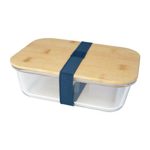 ROBY -  1000 ml Glas Lunchbox mit Bambusdeckel
