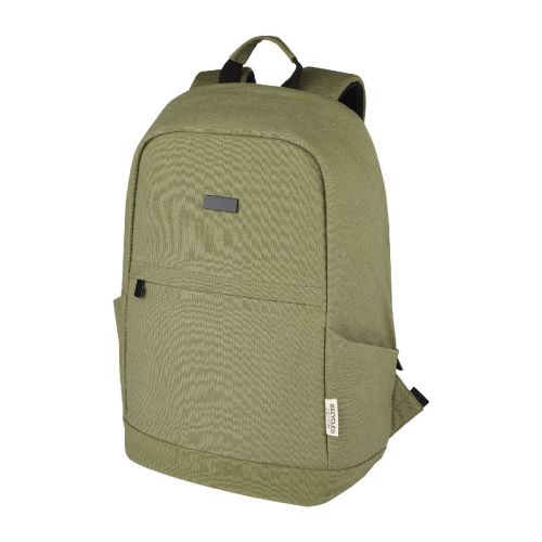 JOEY -  15,6 Zoll Anti-Diebstahl Laptop Rucksack 18 L aus GRS-recyceltem Canvas