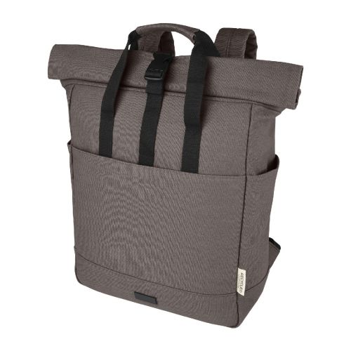 JOEY -  15" GRS Rolltop Laptoprucksack aus recyceltem Canvas 15 L