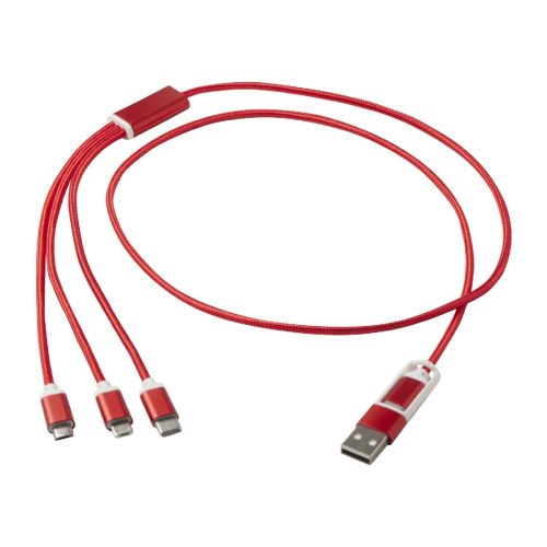 VERSATILE -  5-in-1 Ladekabel aus recyceltem Aluminium