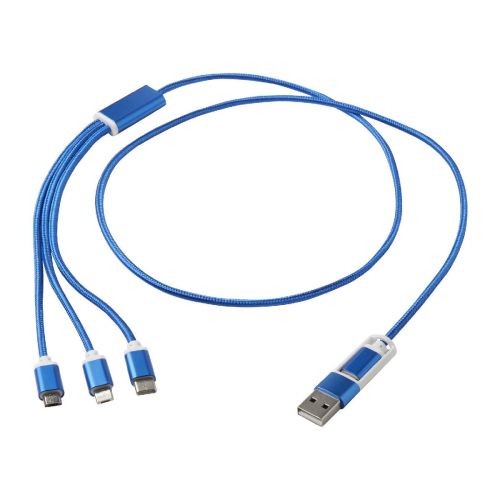 VERSATILE -  5-in-1 Ladekabel aus recyceltem Aluminium