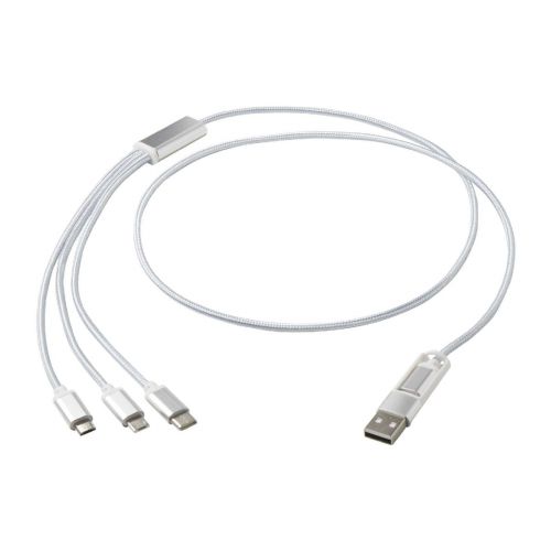 VERSATILE -  5-in-1 Ladekabel aus recyceltem Aluminium