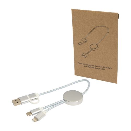 W ALASIA - Alasia 30 cm 5-in-1 Kabel aus recyceltem Kunststoff für Datenübertragung und 27W Schnellladung