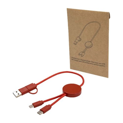 W CITALA - Citala 30 cm 5-in-1 Kabel aus recyceltem Kunststoff für Datenübertragung und 27W Schnellladung