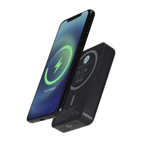 ACRAB -  15 W 10.000 mAh magnetische kabellose Powerbank mit 20 W PD aus recyceltem Kunststoff