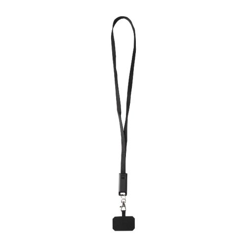 - Franz 5 in 1 Lanyard Kabel aus recyceltem Kunststoff für Smartphones mit integrierter Datensynchronisierung und 65 W Schnelll