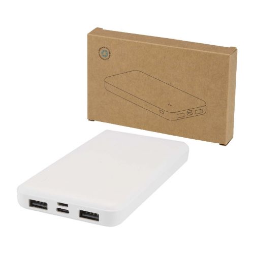 INTAN -  10 W 10.000 mAh Powerbank aus recyceltem Kunststoff