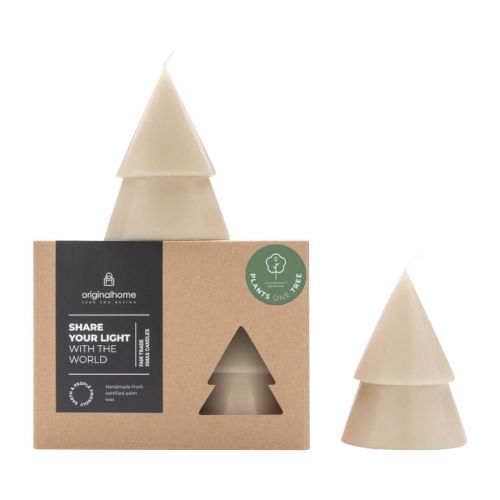 NATALE - Originalhome Weihnachtsbaum Kerze M, 2er Set