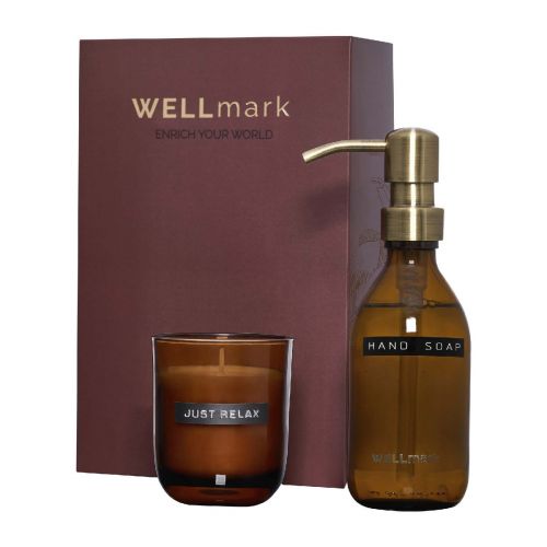 DISCOVERY - Wellmark  250 ml Handseifenspender und 150 g Duftkerze im Set