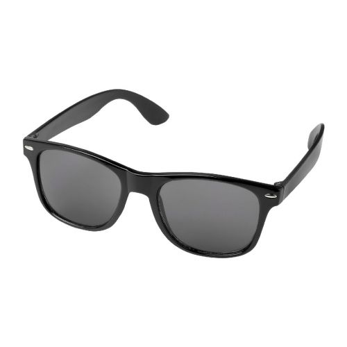 SUN RAY - Hiru verspiegelte polarisierte Sonnenbrille aus rPET/Holz in Präsentbox