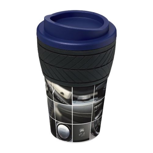 TYRE-GRIP - Brite-Americano® 350 ml Isolierbecher mit Schutzring Reifen-Design