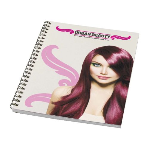 A5 - Desk-Mate®  recyceltes farbiges Notizbuch mit Spiralbindung
