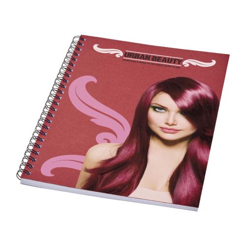 A5 - Desk-Mate®  recyceltes farbiges Notizbuch mit Spiralbindung