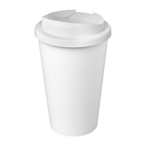AMERICANO® -  Eco 350 ml recycelter Becher mit auslaufsicherem Deckel