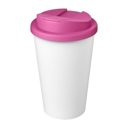 AMERICANO® -  Eco 350 ml recycelter Becher mit auslaufsicherem Deckel