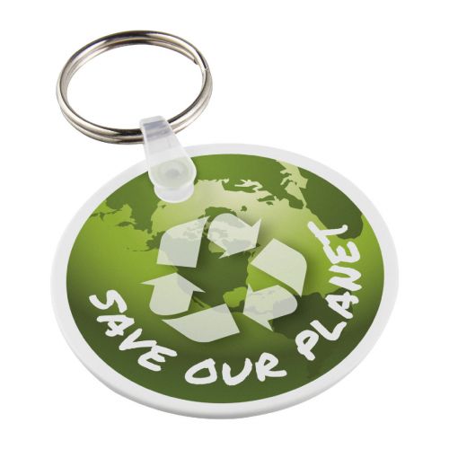 TAIT - kreisförmiger Schlüsselanhänger aus recyceltem Material