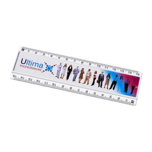 ELLISON -  15 cm Kunststofflineal mit Papiereinlage