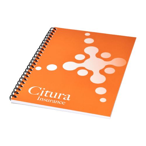 - Desk-Mate® A4 Notizbuch mit Kunststoff Cover und Spiralbindung