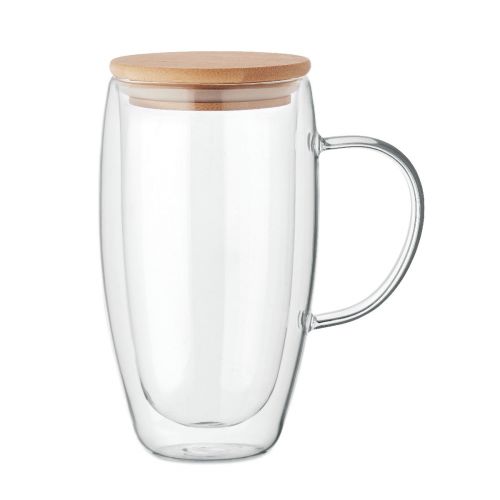 TEROL - Doppelwandiger glasbecher 450ml