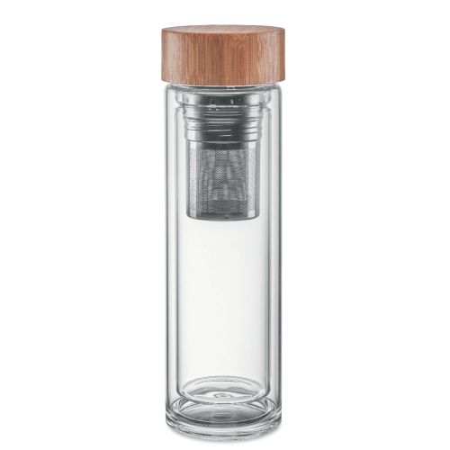 BATUMI GLASS - Doppelwandige trinkflasche 420ml