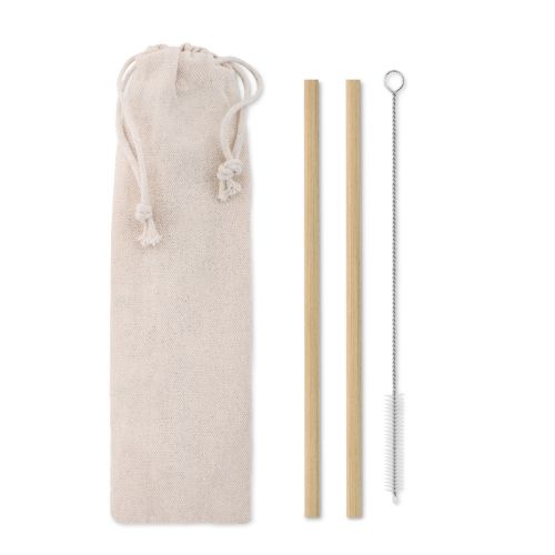 NATURAL STRAW - Bambus trinkhalme-set