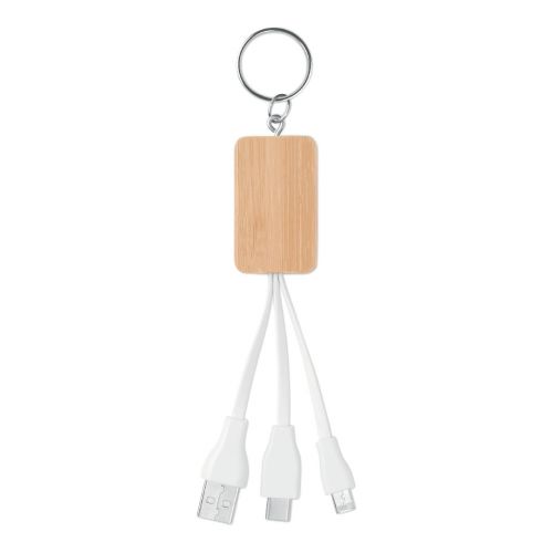 CLAUER - Schlüsselring-ladekabel 3in1