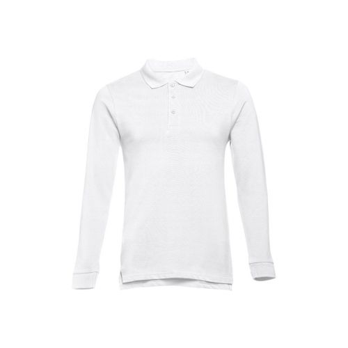 THC BERN WH - Langarm-Poloshirt aus Baumwolle für Herren