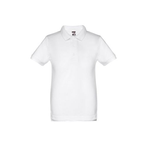 THC ADAM KIDS WH - Kurzärmeliges Poloshirt für Kinder (unisex). Farbe Weiß