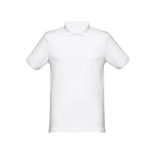 THC MONACO WH - Kurzarm-Poloshirt für Herren aus kardierter Baumwolle