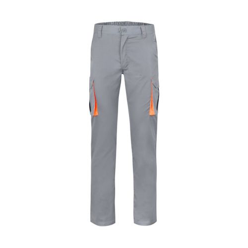 VL HYPNOS - Zweifarbige Twill-Hose mit mehreren Taschen (200 g/m²), aus Baumwolle (35 %) und Polyester (65 %)