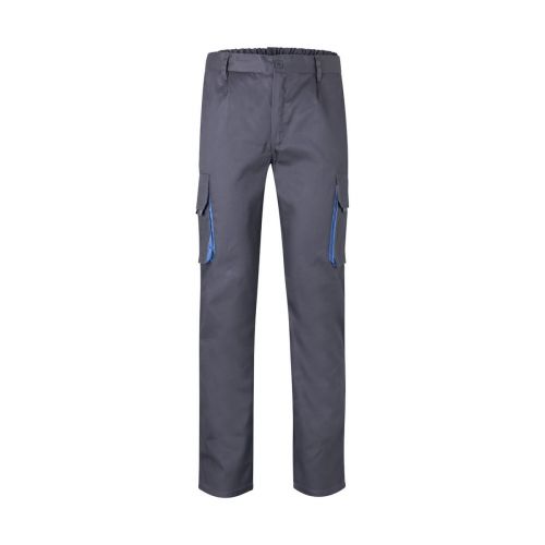 VL HYPNOS - Zweifarbige Twill-Hose mit mehreren Taschen (200 g/m²), aus Baumwolle (35 %) und Polyester (65 %)