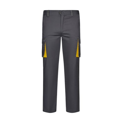 VL FIDES - Zweifarbige Stretch-Hose mit mehreren Taschen (240 g/m²), aus Baumwolle (46 %), EME (38 %) und Polyester (16 %)