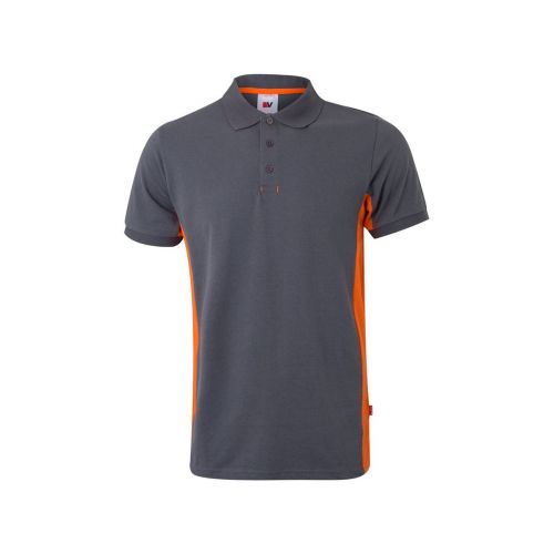 VL SUPAY - Zweifarbiges Piqué-Poloshirt (180 g/m²), kurzärmelig, aus Baumwolle (60%) und Polyester (40%)